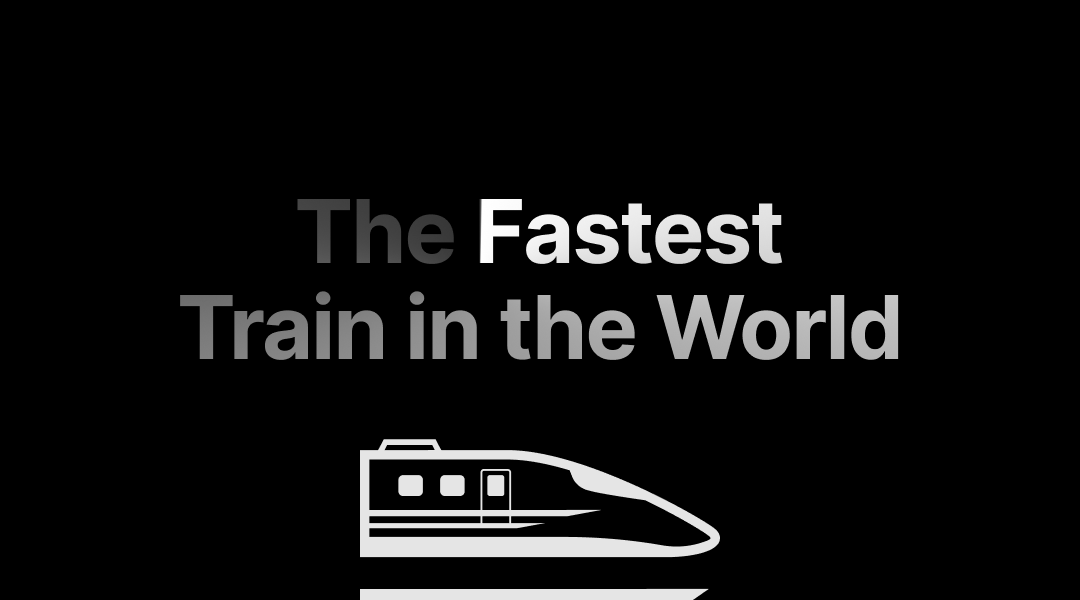 The Fastest Train in the World (Shinkansen)